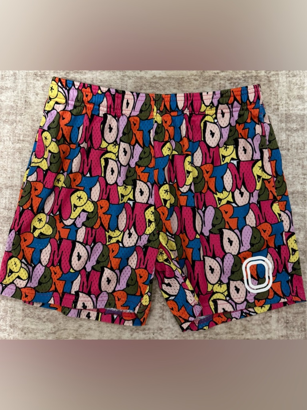 Men's Multicolor Graphic Athletic Shorts - Branded Logo